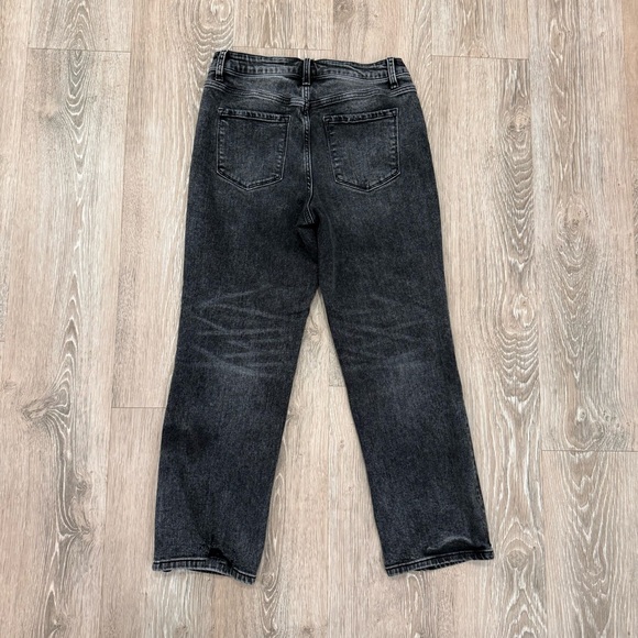 Flying Monkey Charcoal Straight Leg Cropped Jeans - Picture 2 of 4